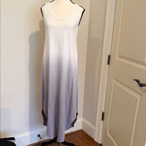 Z Supply White to Gray Ombre Sleeveless Maxi Dress
